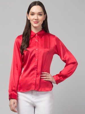 Sshila Casual Solid Women Red Top