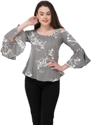 Apshru Casual Printed Women Multicolor Top