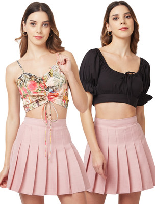 9 impression Casual Printed Women Black Top