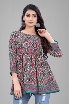Bhawnafab Casual Printed Women Multicolor Top