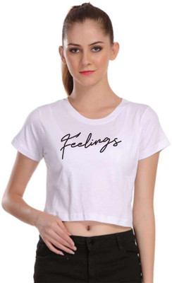 ANURUPAM FASHION Casual Printed Women White Top