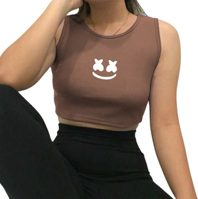TeeWink Casual Printed Women Brown Top