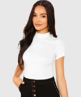 Dream Beauty Fashion Casual Short Sleeve Printed Women White Top