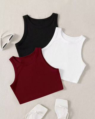 Berry Bird Casual Solid Women Multicolor Top