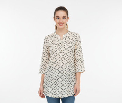 Indicult Casual Printed Women Multicolor Top