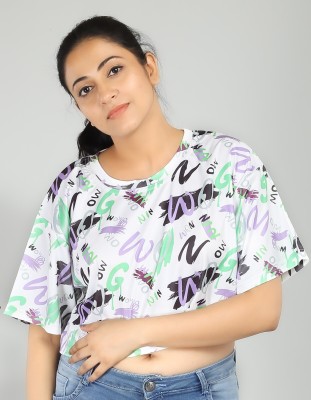 PERFECTPIVOT Casual Printed Women Purple Top