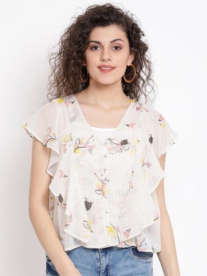 OXOLLOXO Casual Sleeveless Printed Women Multicolor Top