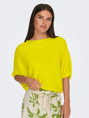 Rahi Trendz Party Solid Women Yellow Top