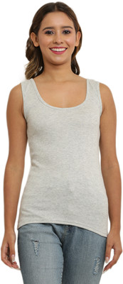 dazico Casual Solid Women Grey Top