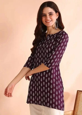 VHCK ENTERPRISE Formal Printed Women Purple Top