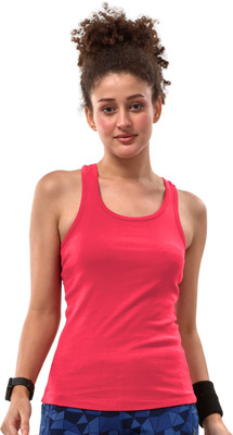 Lyra Casual Solid Women Red Top