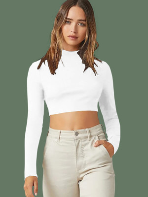 NAVYANKAA Casual Solid Women White Top