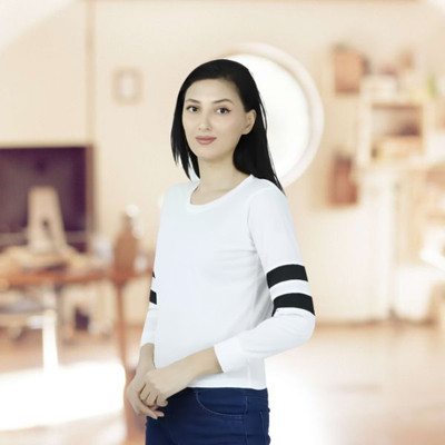 RYTE STYLE Solid Women Round Neck White T-Shirt