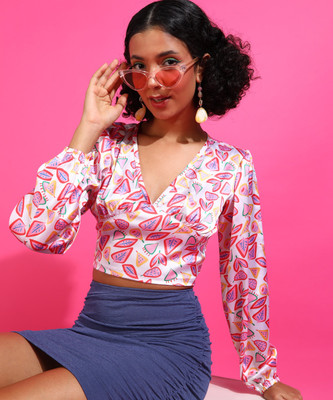 METRONAUT Casual Printed Women Multicolor Top