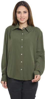Yuvraj Apparels Casual Solid Women Green Top