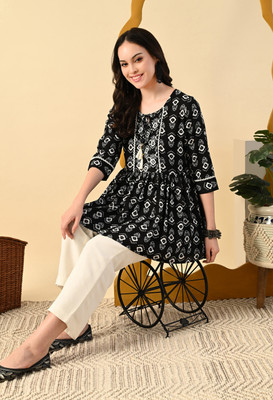METAFAB Casual Printed Women Pink Top