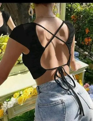 Sovi fashion Casual Solid Women Black Top