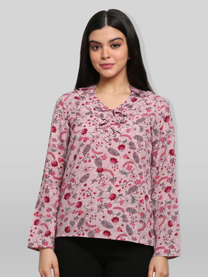 Fiorenza Party Floral Print Women Multicolor Top