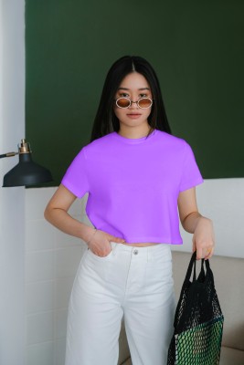 seri choice Casual Solid Women Purple Top