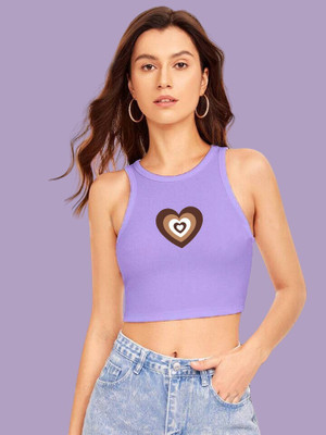 Tabadtod Casual Printed Women Purple Top