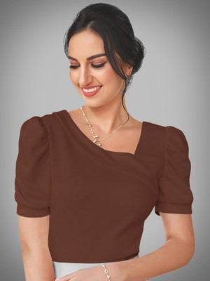 Kashonaa Casual Solid Women Brown Top