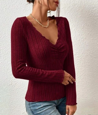 Sovi fashion Party Solid Women Beige Top