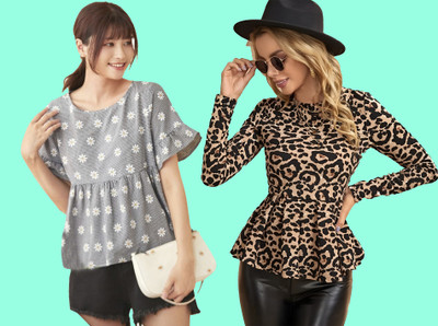 Kashonaa Casual Printed Women Grey, Black Top