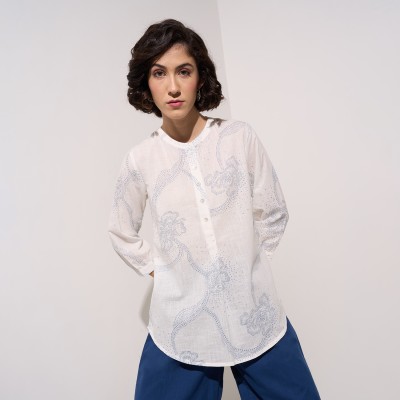 Annabelle by Pantaloons Casual Printed Women White Top