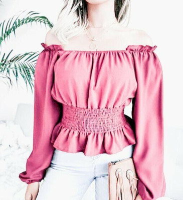 RC FASHION Casual Solid Women Pink Top
