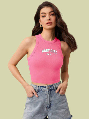 Tabadtod Casual Printed Women Pink Top