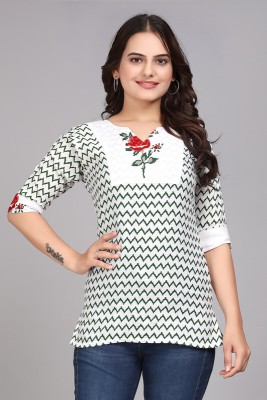 RMDSSTORES Casual Floral Print Women Green, Red Top