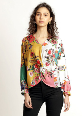 SHAYE Casual Printed Women Multicolor Top