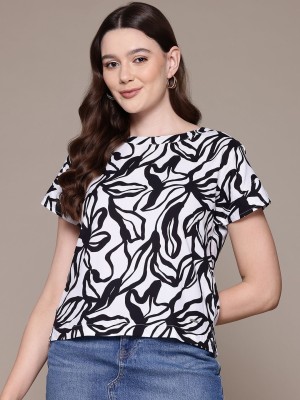 NAUTICA Casual Printed Women White Top