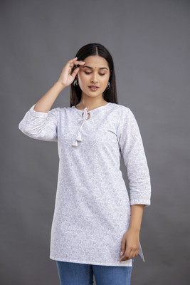 RAi shree Casual Printed Women White Top