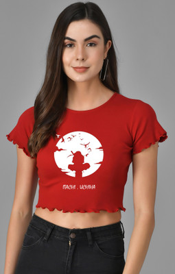 FAIRIANO Casual Printed Women Red, White Top
