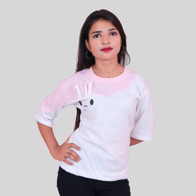 NG Trends Casual Self Design Women White Top