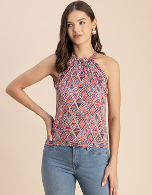 moomaya Casual Printed Women Multicolor Top