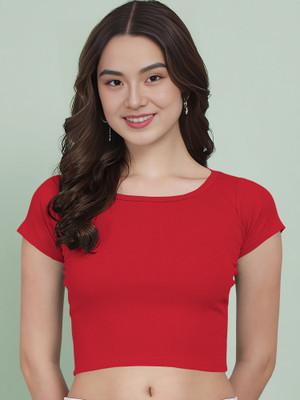 NAVYANKAA Casual Self Design Women Red Top