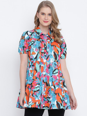 OXOLLOXO Casual Printed Women Multicolor Top