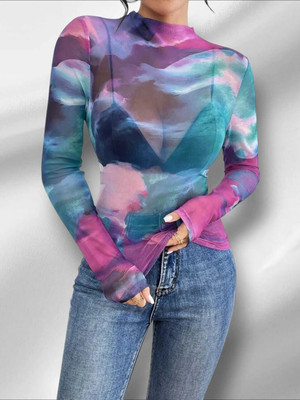 Cozynest Casual Printed Women Multicolor Top