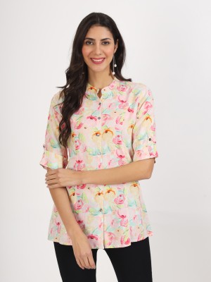 DIVENA Women Printed Casual Multicolor Shirt