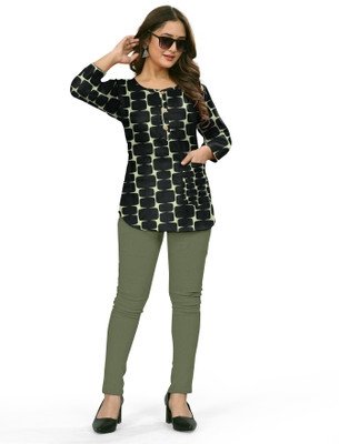 Devarth Trends Casual Printed Women Multicolor Top