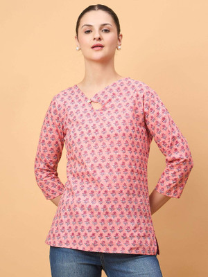 Neesh Casual Printed Women Multicolor Top