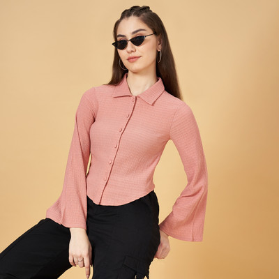 SF Jeans by Pantaloons Casual Solid Women Orange Top