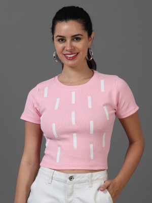 Sollobell Casual Printed Women Pink Top