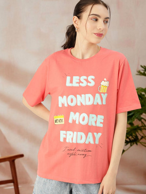 Dressberry Casual Printed Women Red Top