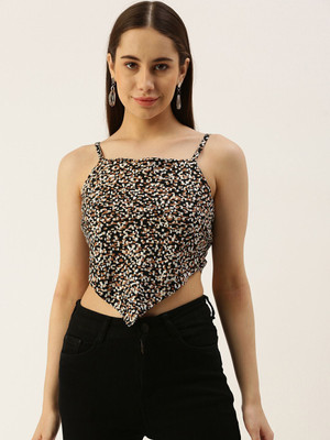 IQRRAR Casual Solid Women Multicolor Top