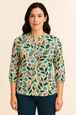 GLENZI Casual Printed Women Multicolor Top