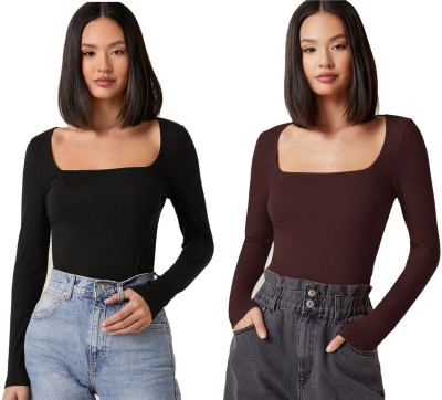 NT CLOTHING Casual Solid Women Multicolor Top