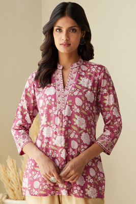 NA Creation Casual Printed Women Pink Top